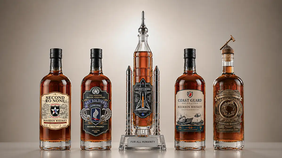 Spirits of Valor liquor collection